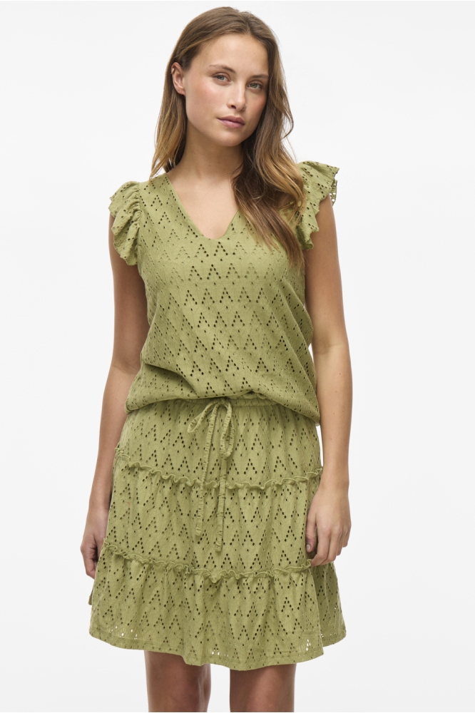 VIAMALINA V-NECK C/S TOP/PB 14104110 Sage